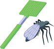 Handle insect protect icon isometric vector. Person protection. Cream electric