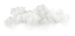canvas print picture - Soft clouds fog shapes cut out 3d rendering png file