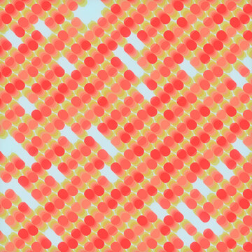 Digital background of many multi colored cylinders with a trendy gradient. 3d rendering illustration