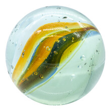 one mixed colorful  glass or ceramic marble or ball