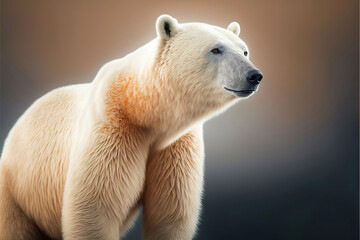 Poster - polar bear, generative ai