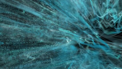 Poster - Flow particles. Computer generated 3d render