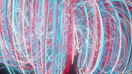 Poster - Rotation lines. Computer generated 3d render