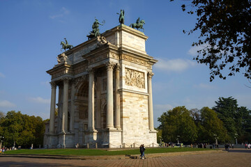 Wall Mural - Arco della Pace in Milan, Italy