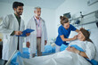© Halfpoint - Senior woman lying in hospital room after chemotherapy.