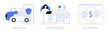© Visual Generation - Insurance policy abstract concept vector illustrations.