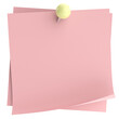 © dekzer007 - Note paper with push pin. 3D illustration.
