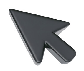 3d computer mouse cursor. arrow icon. Generative AI.