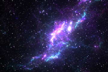Wall Mural - Cosmic extraterrestrial background  -  macrocosm light backdrop -  galaxy nebulosity space
