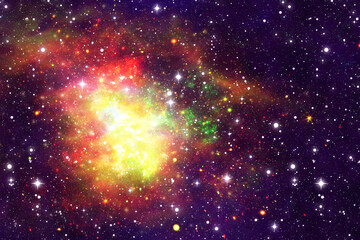 Wall Mural - Cosmic night sky background  - starry sky macrocosm backdrop - universe nebulosity continuum 

