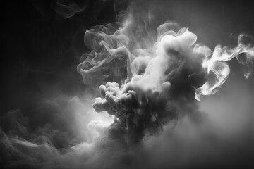 Wall Mural - abstract background with smoke. Generative AI
