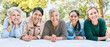 © Jade M/peopleimages.com - Friends, portrait and senior women on picnic at park for bonding, wellness and relaxing on blanket. Happiness, relax or group of elderly retirement people in interracial friendship in nature together
