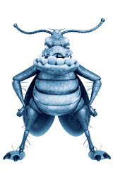 Wall Mural - cockroach cartoon looking at you