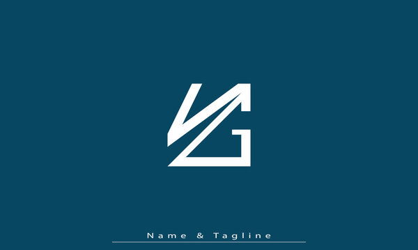 Alphabet letters Initials Monogram logo VG , GV