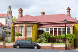 Fototapeta Do pokoju - Hobart Town Red Roof Residential House