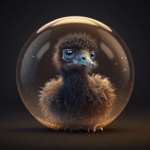 Bird With Bubbles