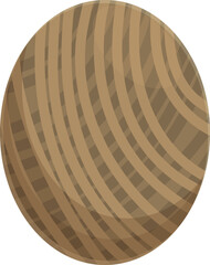 Thread ball icon cartoon vector. Natural knot. Decoration hemp