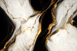 Luxurious marble background. Black and gold marble texture. Elegant white and gold marble background. Generative AI.
