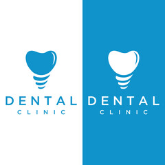 Wall Mural - Abstract dental logo template design. Dental health, dental care and dental clinic. Logo for health, dentist and clinic.