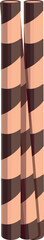 Poster - Wafer rolls icon cartoon vector. Roll stick. Straw cookie