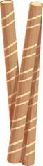 Poster - Biscuit stick icon cartoon vector. Cookie wafer. Cream sweet