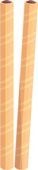 Poster - Candy wafer rolls icon cartoon vector. Stick biscuit. Cookie cream