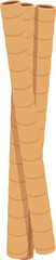 Poster - Dessert wafer stick icon cartoon vector. Biscuit roll. Cookie cream