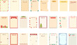 © nsit0108 - Wish list icons set cartoon vector. Christmas post. Winter wishlist