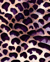 Jaguar Skin Pattern In Purple Tones 