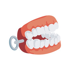 Sticker - april fools denture