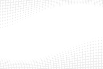 Aufkleber - halftone wave white and grey abstract background  use for illustration business design and technology