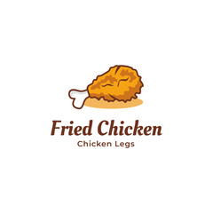 Canvas Print - Chicken logo design. Fried chicken and Restaurant logo concept. Vector logo template. Fried chicken logo design vector illustration. 