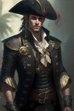 Handsome young pirate