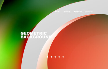 Abstract liquid background for your landing page design. Web page for website or mobile app wallpaper