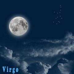 Wall Mural - full moon in virgo