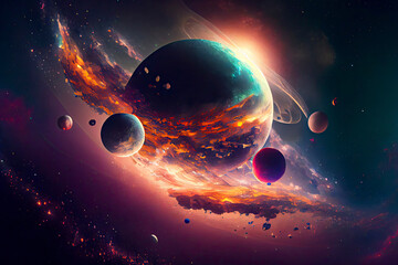 Wall Mural - our unique universe