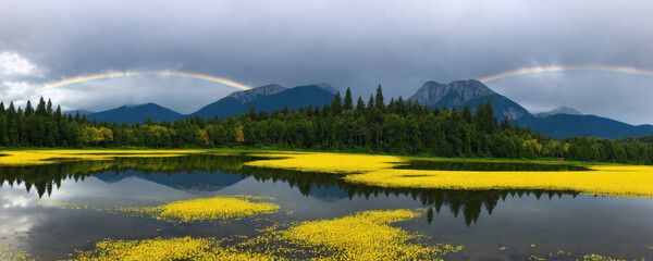 Canvas Print - lake in the mountains