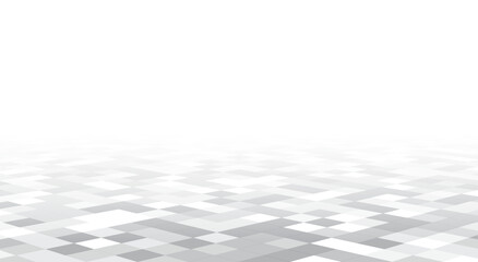 Poster - gray tile floor perspective background