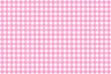Wall Mural - Seamless pattern with pink gingham check, plaid repeat backdrop ,png isolated on transparent background, wallpaper, book cover, tablecloth design