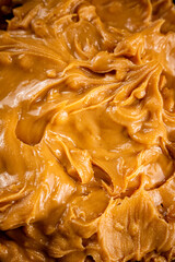 Poster - Fresh peanut butter. Macro background. 