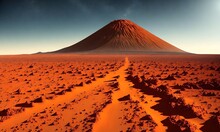 Olympus Mons Volcano On The Planet Mars The Highest Point On The Planet 