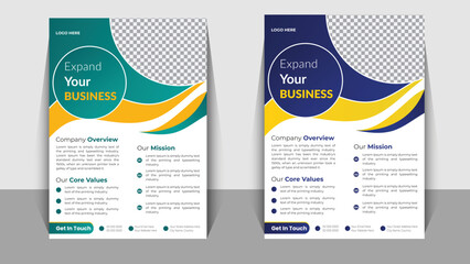 Modern Corporate Business flyer template vector design, Full Editable marketing business proposal poster, Creative promotion and advertising leaflet layout.