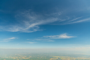 Canvas Print - beautiful sky with white clouds