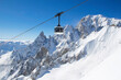 With Skyway Mont Blanc high in the Alps, Italy, Aosta Valley.
Near to Mont Blanc at 3,466 metres, Courmayeur.