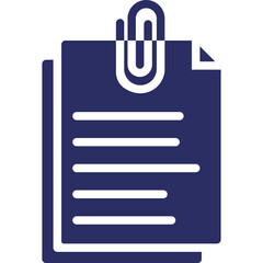 Attached document, attachment Vector Icon Fully Editable

