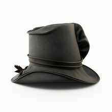 Detailed Illustration Of A Historical Wealthy Noble Man's Hat Isolated On A White Background, Generative Ai