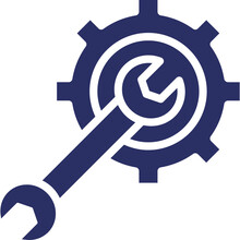 Cogwheel, Maintenance Vector Icon

