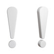 © Fan3D - 3d render exclamation mark on transparent background
