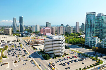 Wall Mural - Aerial view of the downtown of Mississauga, Ontario, Canada