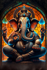 Wall Mural - Elegant Ganesha